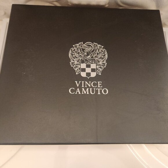 Vince Camuto Grey Leather " Bernida" Peep toe Heeled Sandals. NIB. Size Various - Picture 11 of 11